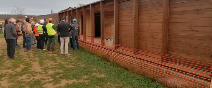 [VISITE] Pour l’Ariège et l’Aude, le projet de Puivert en bois communal fait école