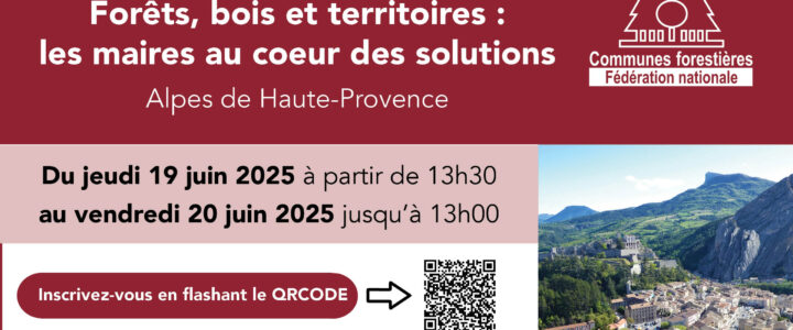 CONGRÈS 2025 – forêts, bois & territoires, les maires au coeur des solutions